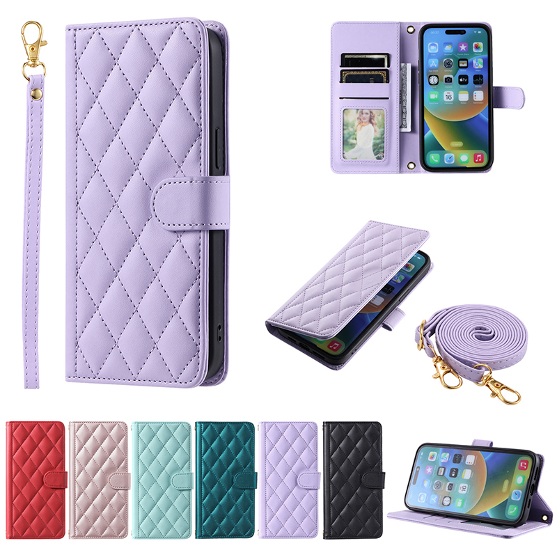 Suitable for Samsung S26/24 Phone Case, S23Fe Crossbody, S21Pro Full Protection Anti-Drop, Note20Ultra Protective Case, S25Edge/22/10 Flip Cover, Jump3/Buddy2/M12/13 Leather Case