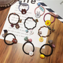 Korean Prints head rope headwear Brown Bear Nicole Rabbit Sally Chicken Alloy Rubber Band Sweet hair Hair Rope FQ0001