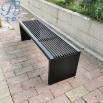 Iron Art Park Chair Outdoor Finished stool Bench Cell Casual Chair Outdoor benches Bench Simple Strip Chair Manufacturer