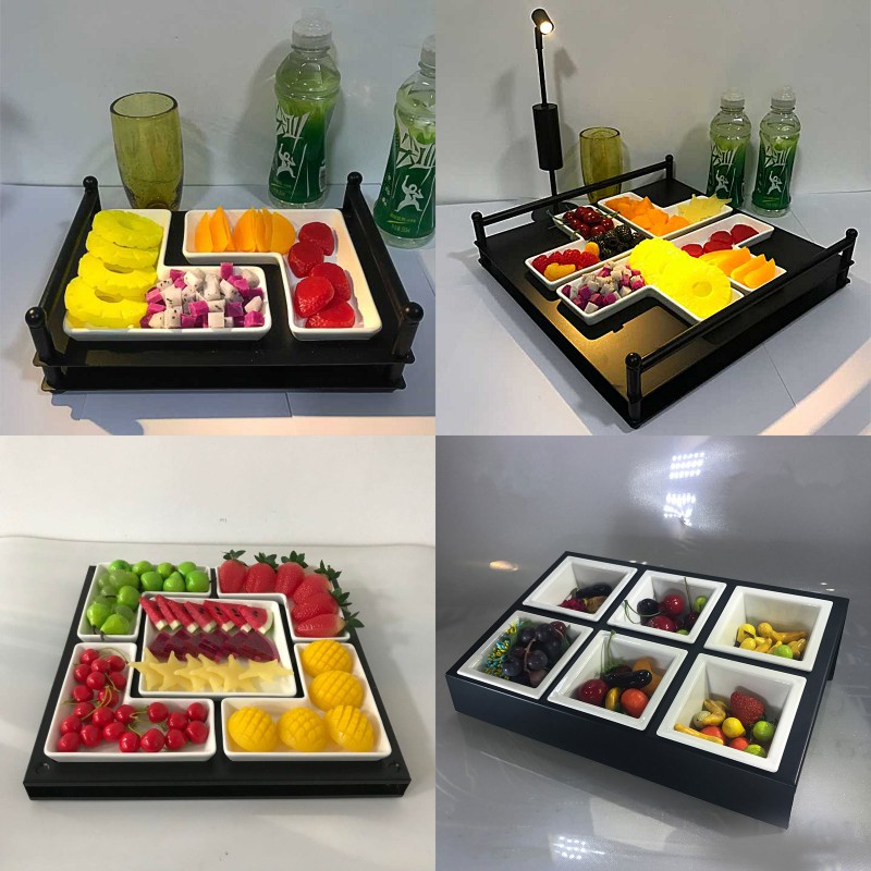 New Bar Fruit Pan Creative KTV Snack Tray Not Luminous Snack Snack Dish Fashion Snack Snack Dish Fruit Parquet