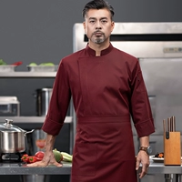 Бордовый фартук