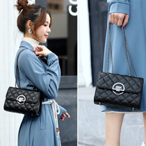 Hong Kong IT Girls Package Single shoulder obliquely satchel small square bag 100 hitch mini pet little fragrant wind rhombus chain bag