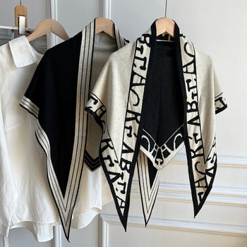 High quality cashmere large triangle scarf women's scarf