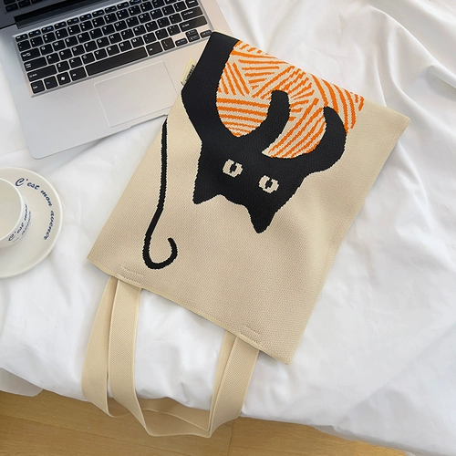 Вместительная и большая сумка через плечо, трикотажная сумка на одно плечо для отдыха