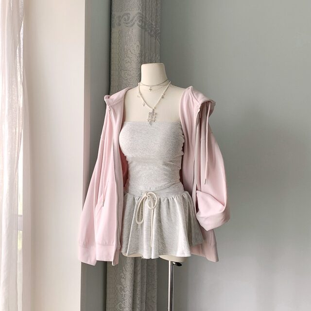 Lin Xiasha Highly Recommends! !Light-Colored Beauty, Airy Hooded Sweatshirt Cardigan for Women, Autumn Korean Style Loose Jacket