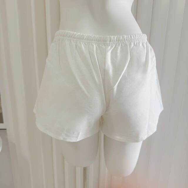 Summer Is the Season to Hug Your Thighs, and This Is the One I Want to Give You! Export Order Ref, Lazy Elastic Waist Tie Cotton-Linen Casual Shorts