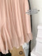 Lin Xiasha Pink High-Waisted A-Line Fairy Skirt for Petite Women, Gentle and Slimming Fishtail Skirt, Long Skirt