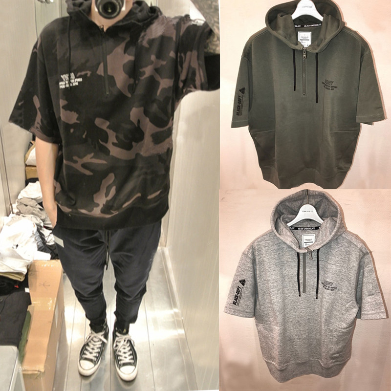 Hong Kong Chaoshop CHOCOOLATE 21 summer male letter printed camouflak short sleeves Liant-shirt 3320