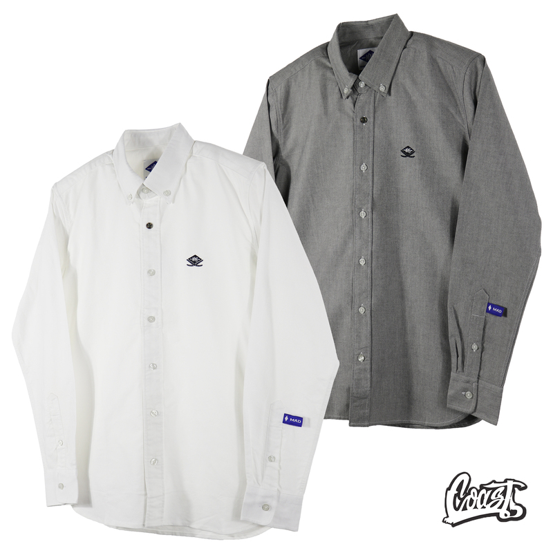 Discount Madness Oxford Shirt Double Knife Embroidery Oxford Long-Sleeve Shirt for Men Shawn Yue
