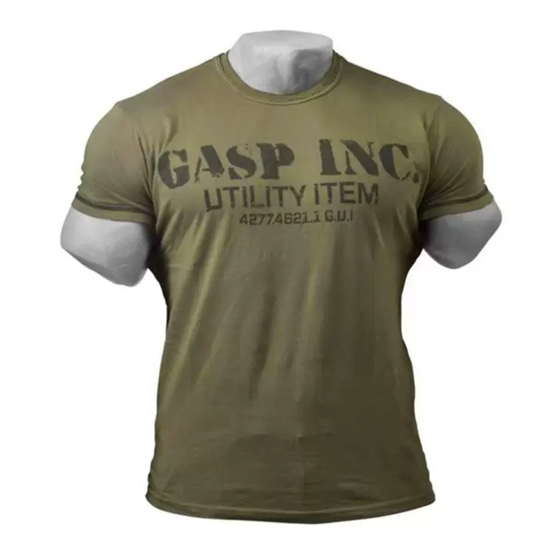 Summer retro trend T-shirt for training for gym, city style, 3D, with short sleeve