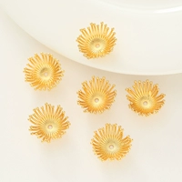 15 -миллиметровое многограновое цветочное сердце золото 1