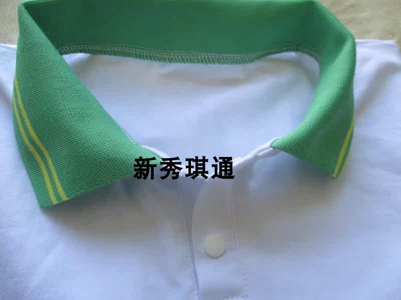 Рубашка поло Детская 新秀琪通 夏季短袖t恤黄绿色领子 运动校服男女礼服班服polo衫 Rookie of the Qi/pass
