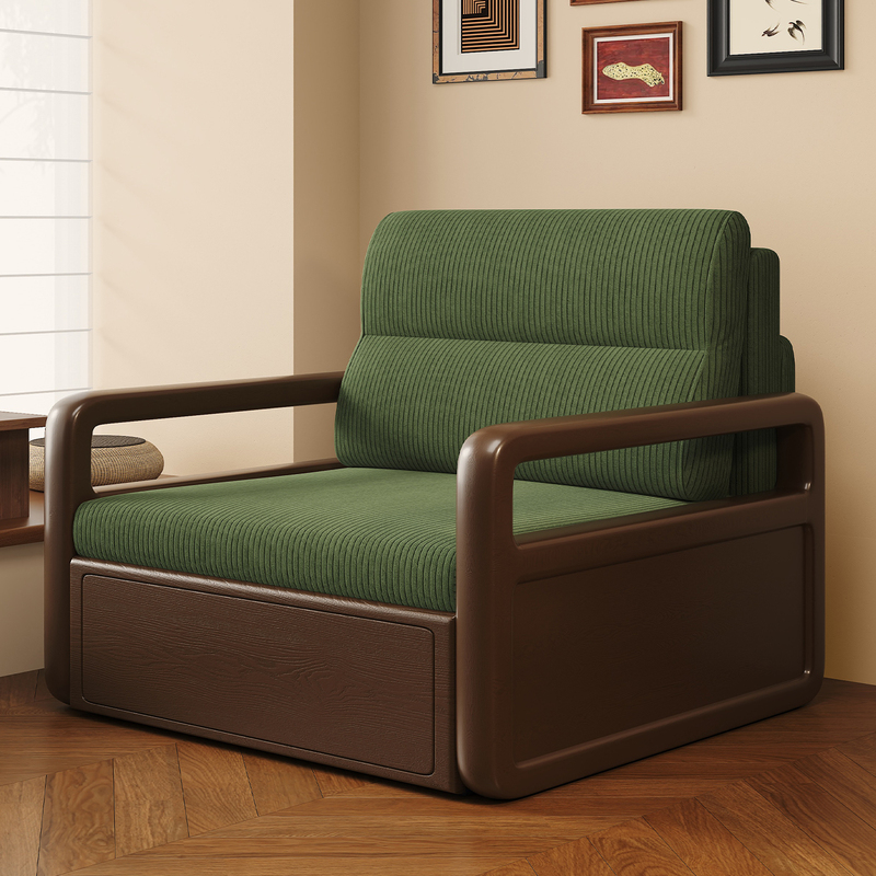 Solid Wood Sofa Bed, Foldable and Dual-Purpose, 2026 New Model, Single-Person, Suitable for Small Living Rooms and Study Rooms, Multifunctional with Storage, Can Be Pulled Out Solid Wood Sofa Bed, Foldable and Dual-Purpose, 2026 New Model, Single-Person, Suitable for Small Living Rooms and Study Rooms, Multifunctional with Storage, Can Be Pulled Out