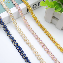 Curtain Lace Creative Decorative Accessories Blue and Gold Pillow Cushion Trim Accessories Curtain Accessories Wave Edge