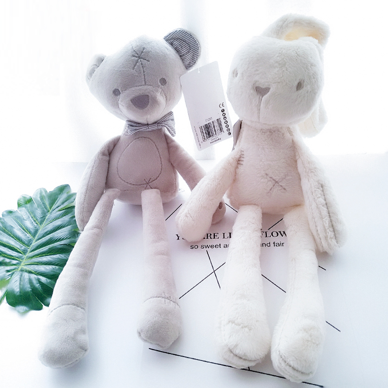 Newborn baby bite doll Comfort doll Plush coax sleeping toy Rabbit Bear Hug doll Baby Muppet doll