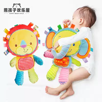 Baby coaxing sleep can bite plush toys Baby muppets dolls sleep with dolls to appease dolls Rabbits sleep 0-1 years old