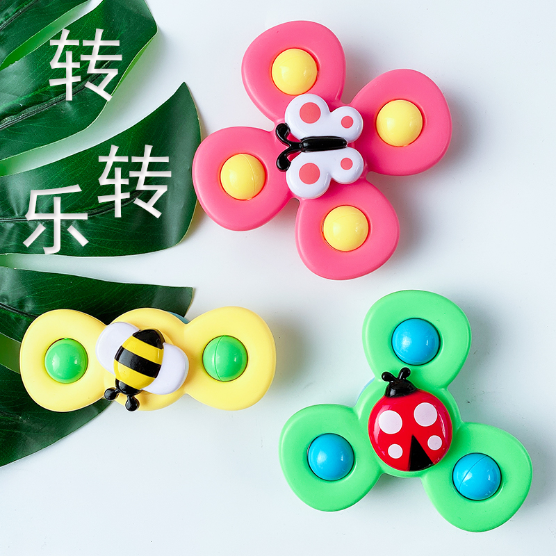 The flower that will turn, the cupula turning and the baby can bite at the fingertip to rotate the top baby puzzle early to teach the toy
