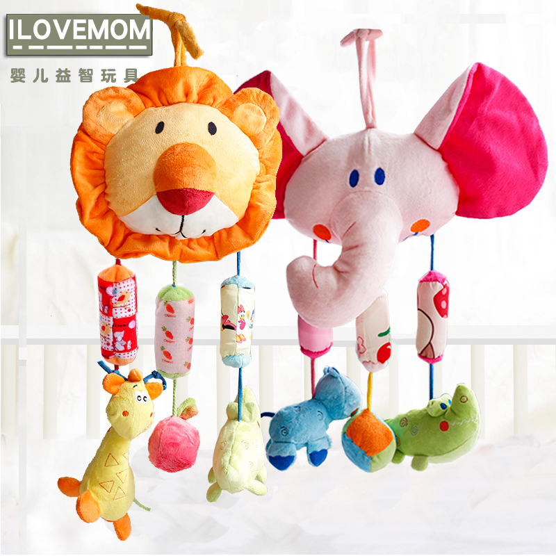 Newborn baby ringing baby bed bell hanging bell 0 - 1 year old boy and girl cart hanging pieces of fabric plush toy