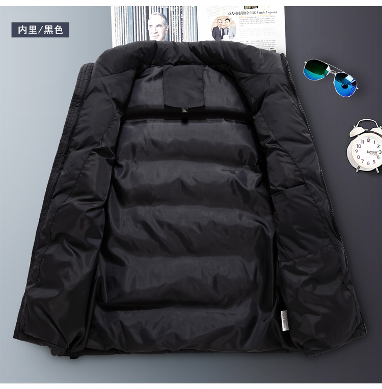 Mùa thu và mùa đông nam vest nam thanh niên Áo ấm Hàn Quốc trung niên dày xuống áo vest cotton cỡ lớn vest vest áo ba lỗ nam đẹp