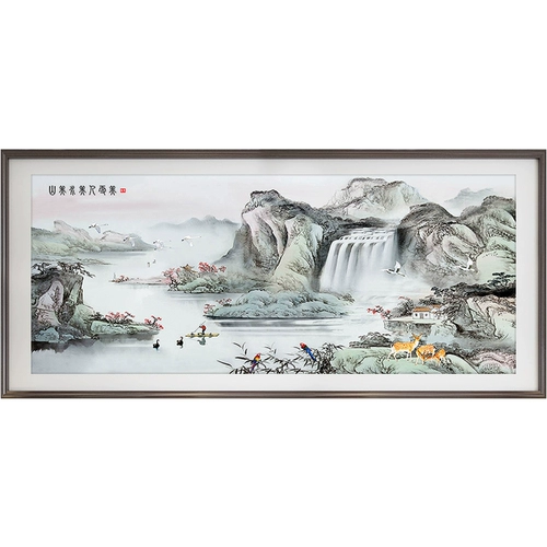 Fuchun Mountain Jetu Новая китайская кросс -вышивка 2024 Новая полная вышитая китайская живопись