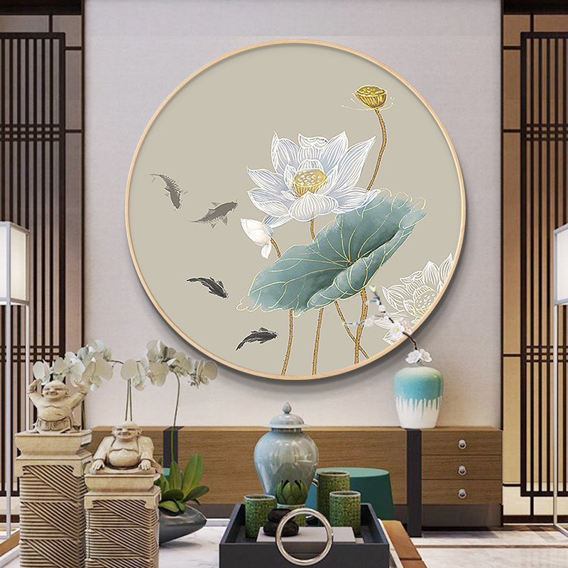 Cross stitch 2021 new style thread embroidery small piece embroidery living room entrance self embroidery lotus koi series bedroom full embroidery