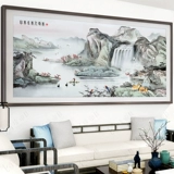 Fuchun Mountain Jetu Новая китайская кросс -вышивка 2024 Новая полная вышитая китайская живопись