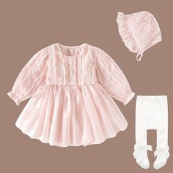 Baby Clothes Spring and Autumn Clothes Baby Girl Princess Dress Baby Fart Dress Full Moon Hundred Days Birthday Party Dress