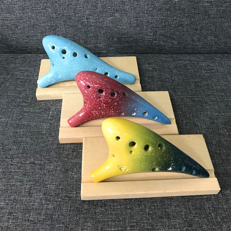 6 holes 12 holes Tao flute Entrust Pottery flute Thumb Qin Racks 12 holes Tao flute Entrusted Pottery Flute bracket