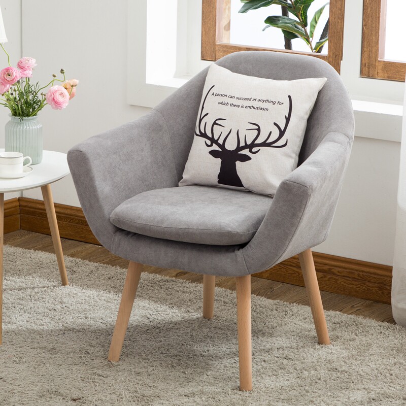 Single Seat Sloth Sofa chair Nordic small family Accommodation hotel Living room Living room Bedroom Balcony Casual Mini Sofa