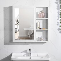 Mirror cabinet hanging wall-style toilet hanging cabinet with mirror and waterproof integrated with shelve locker