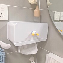 Wash-face towels containing case wall-mounted bathroom mobile phone Facial Tissue Box Multifunction Free-To-Punch Rolls Tissues Shelfs
