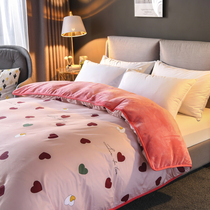 230x229 Single-sided Suede Quilt Cover Single Piece 7 * 7 Coral Suede Quilt Cover 180x200 One-meter-eight-by-two-meter flannel