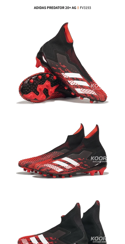 Adidas Falcon PREDATOR 20+ AG nail móng tay ngắn cỏ nhân tạo trò chơi giày bóng đá nam FV3193 - Giày bóng đá