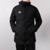 Adidas Adidas JKT18 Bóng đá nam đào tạo thể thao Cotton ấm trùm đầu Cotton BQ6594 Quần áo độn bông thể thao