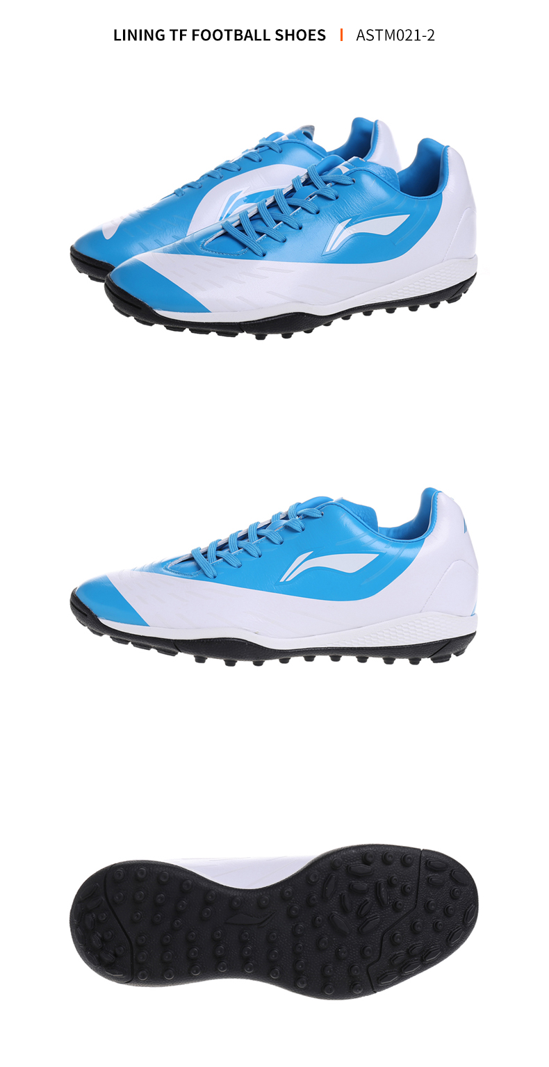 LINING Li Ning Men TF Broken Nail Short Nail Cuộc thi đào tạo cơ bản Giày bóng đá cỏ nhân tạo ASTM021 - Giày bóng đá giày nam thể thao
