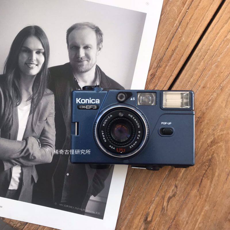 Strange research Institute Konica blue Konica C35 negative machine 135 roll camera
