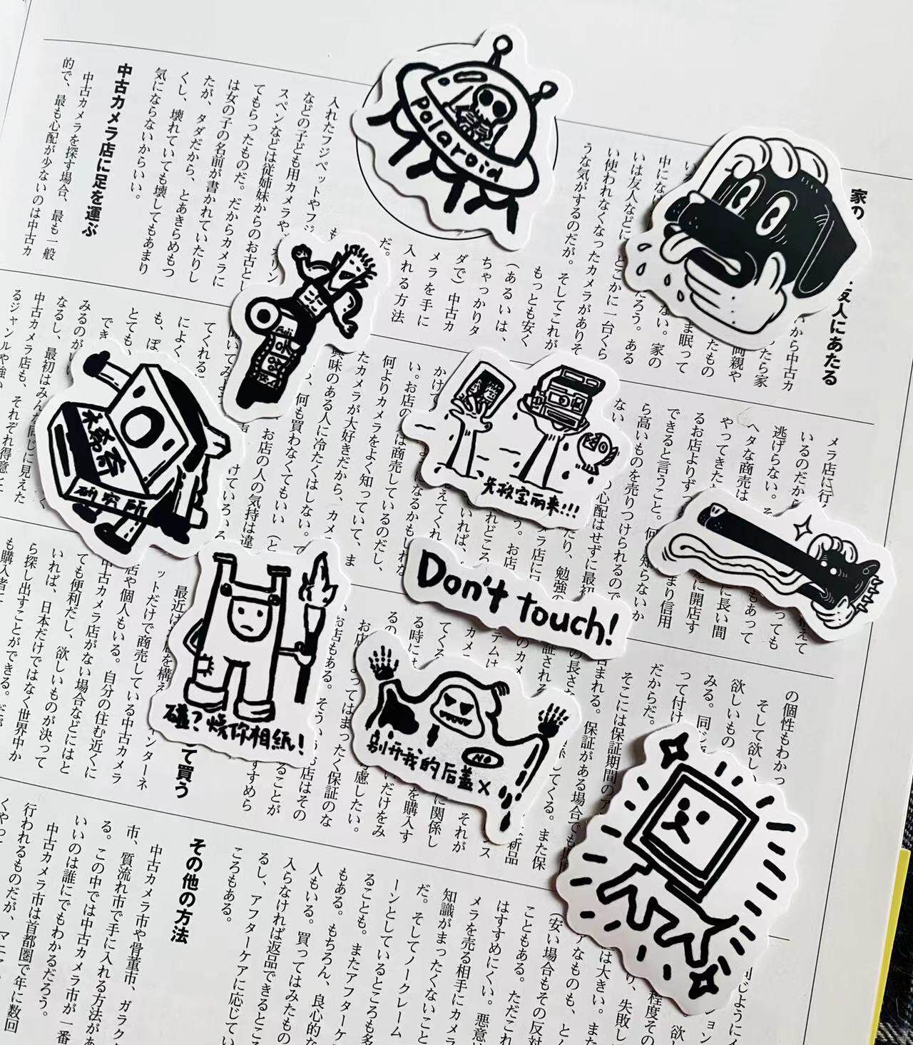 Rare Institute negatives camera stickers not to open my back cover retro negatives machine super awesome slapping gear