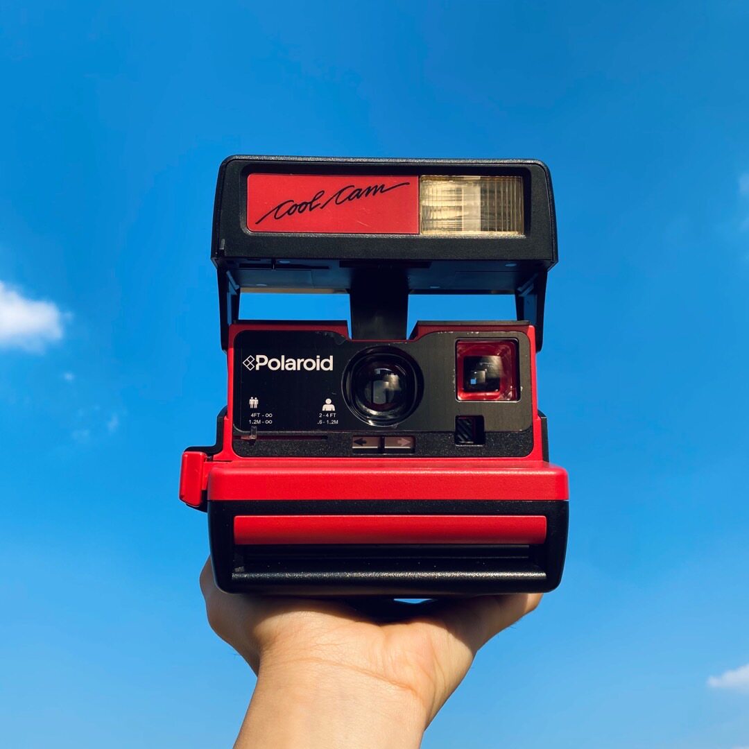 Rare and bizarre institute Polaroid Pauli comes to CoolCam camera red retro shot lap