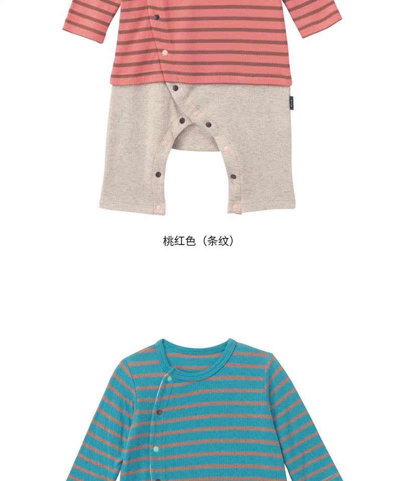 Hàng ngàn em bé vui vẻ mùa thu và mùa đông em bé romper cotton dài tay kiểu quần gấp gió B17341A đồ bơi trẻ em