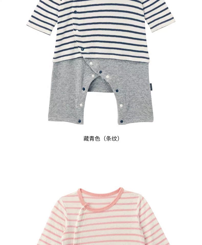 Hàng ngàn em bé vui vẻ mùa thu và mùa đông em bé romper cotton dài tay kiểu quần gấp gió B17341A đồ bơi trẻ em
