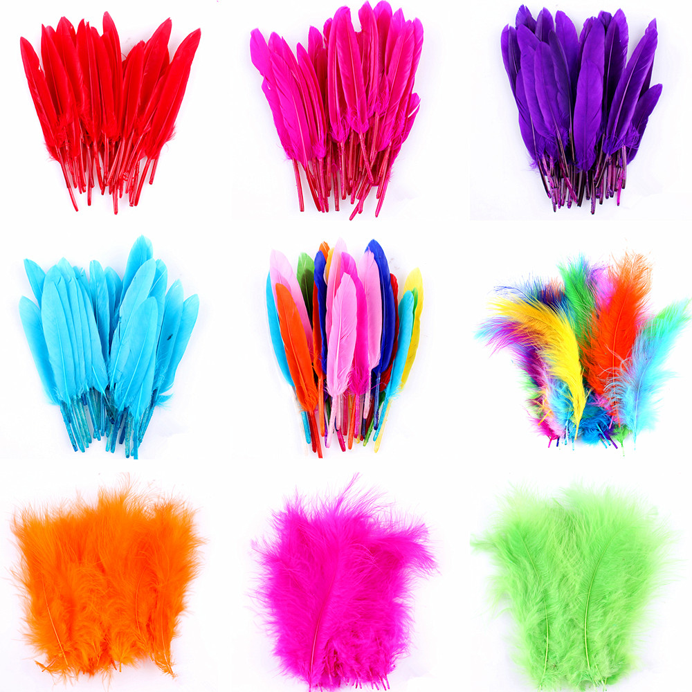 1 Lin Fangdiy Hand Colored Feather Fine Art Meru Material Feather Decoration Handmade Color Feather Fluff