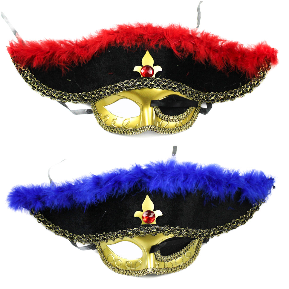 Lin Fang 50g Halloween supplies Ghost Festival supplies Masquerade supplies-Cyclop Pirate Mask