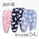 Детские демисезонные удерживающие тепло штаны подходит для мужчин и женщин для мальчиков, флисовый детский пуховик, увеличенная толщина