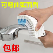 Japan aisen kitchen curved faucet corner cleaning brush bathroom Soft Wool tile bathtub gap decontamination brush