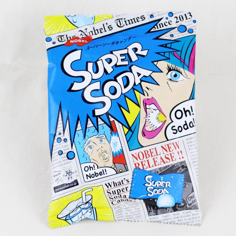 Japan imported candy snacks nobel NOBEL acid carbonated soda soda flavor super soda