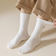 7 Days Socks Gift Box Men's Boneless Socks Antibacterial Anti-odor Socks English Embroidery Simple Solid Color Mid-Tube Men's Socks