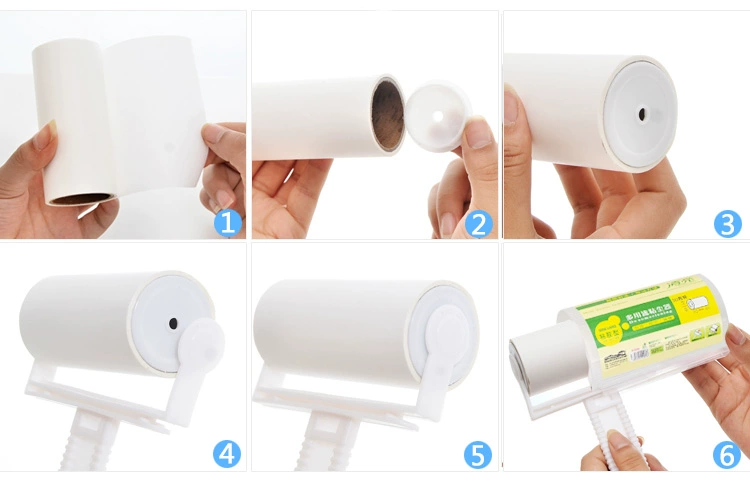 50 tuần bật nếp nhăn Quần áo lăn 10cm Cuộn tóc dính có thể bóc giấy dính quần áo bụi hút bàn chải tóc - Hệ thống giá giặt