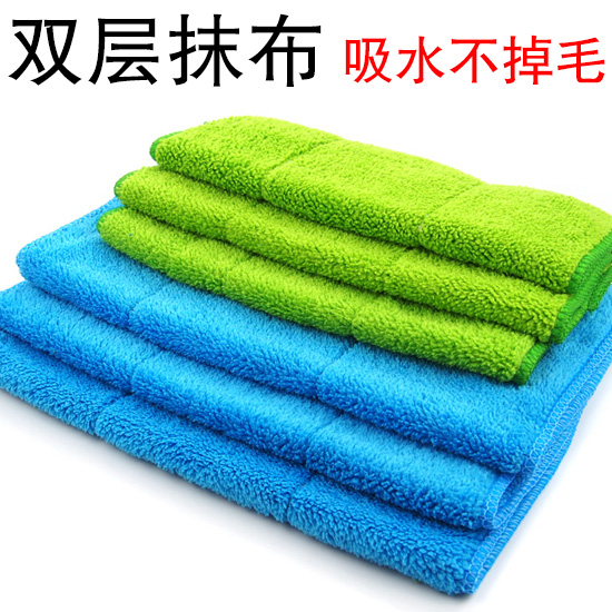 South Korea Scrub Board Special Rag Kitchen Clean Towels Water Absorption No hair bilayer thickened rub table cloth mop cloth