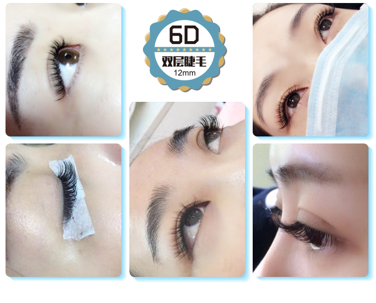 Gió thổi 0,07 hai lớp mềm hơn 0,03 ghép lông mi giả dày hơn bờm mềm không có mắt - Lông mi giả mi giả katun
