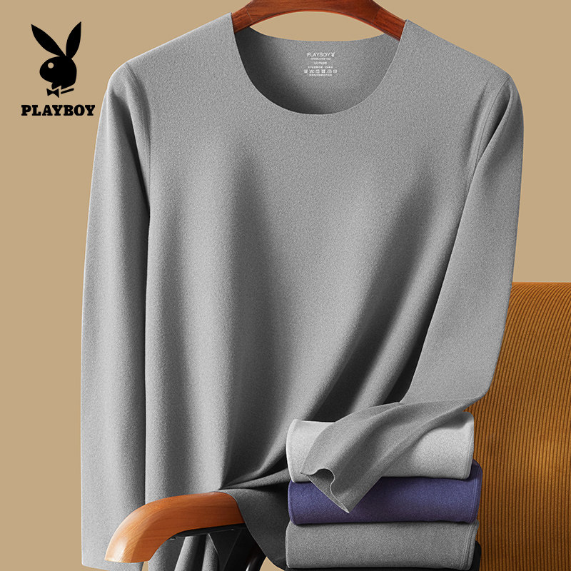 Playboy men warm underwear men spontaneously hot Devel thin wind plush winter anti-cold autumn pants